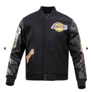 NBA LOS ANGELES LAKERS CLASSIC WOOL MEN'S VARSITY JACKET Size XXXL / 3XL